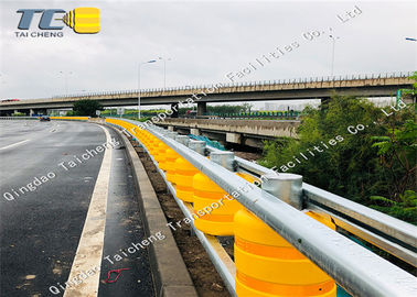 satın al Galvanizli Ray Emniyet Rulo Bariyer Sistemi Pu Silindirler Sarı Rustproof online manufacture