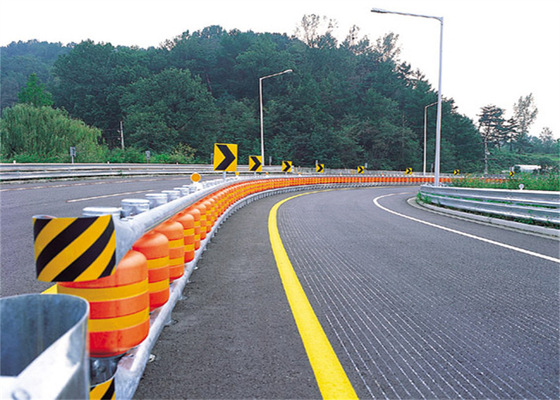 Good price Trafik Koruması için PU Malzeme Otoyol Güvenliği Silindir Bariyeri çevrimiçi
