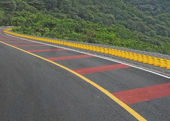 İyi fiyat Sarı Siyah Çizgili EVA Dolgulu Rulo Bariyer Dayanıklı Güvenlik Bariyeri Endüstriyel ve İnşaat Uygulamaları İçin Aksesuarlar çevrimiçi