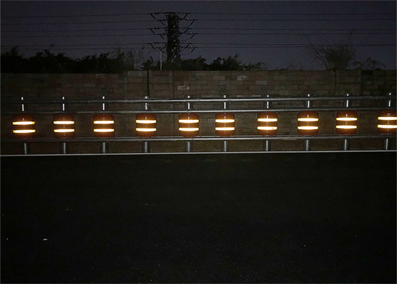 Otoyol Güvenliği Yuvarlak Bariyer EVA Trafik Yuvarlak Bariyer Korozyona Karşı