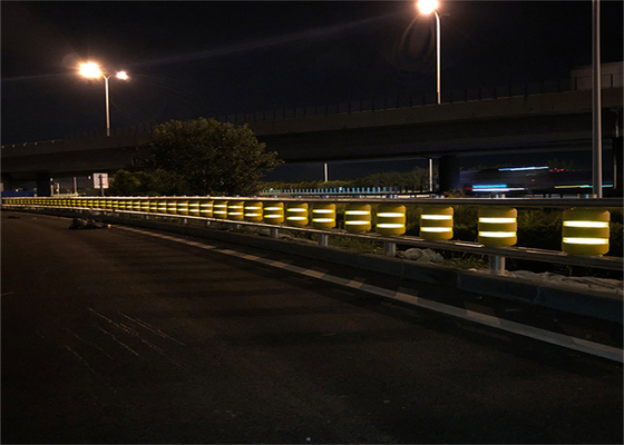 Good price Turuncu Sarı Reflektif Şeritli Varil Korkuluk Bariyeri çevrimiçi