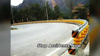 Yol Güvenliği Silindir Bariyeri Araçları Korur